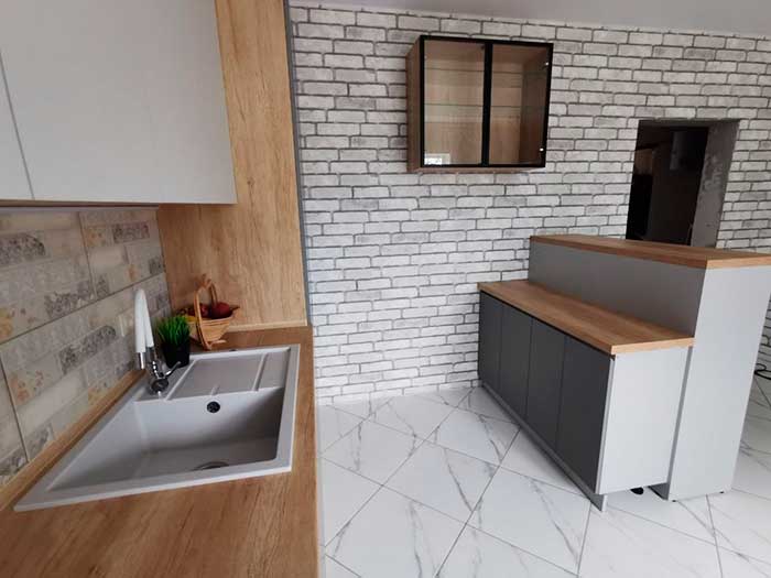 дизайн кухни красного цвета