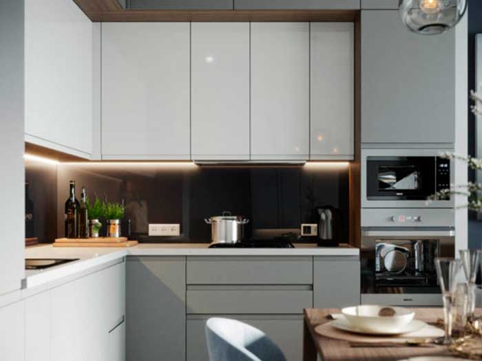 кухонная мебель под дерево