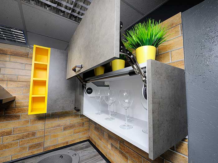 дизайн параллельной кухни